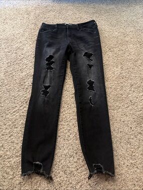 KanCan Black Distressed Skinny Jeans